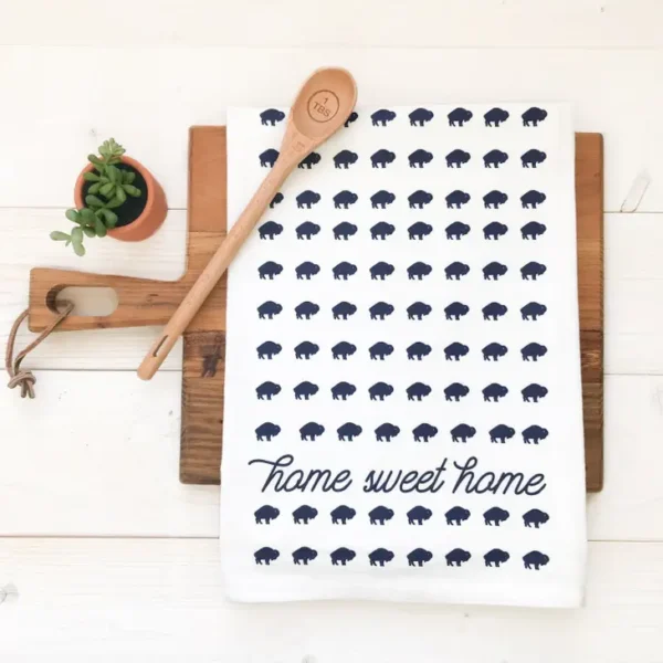 Buffalo Tea Towel - Home Sweet Home