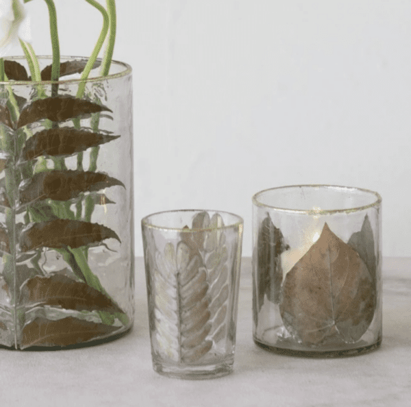 Hand-Blown Glass Votive Holder