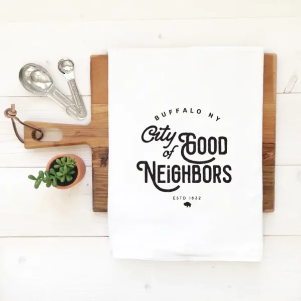 Buffalo Tea Towel - City of Good Neighbors