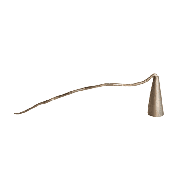 Metal Candle Snuffer, Antique Gold Finish - Image 3